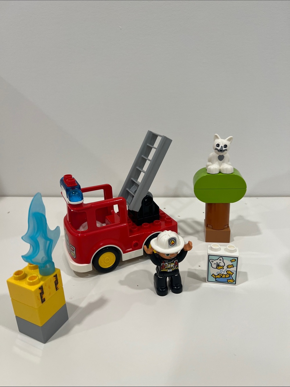 LEGO DUPLO Fire Truck Playset with Firefighter - Toddler Emergency Vehicle